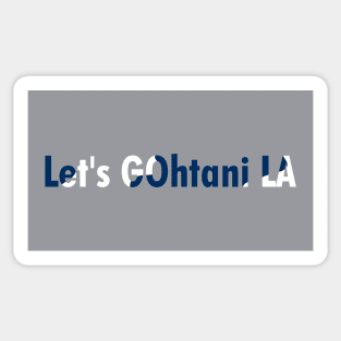 Let's GOhtani LA, Blue and White Sticker